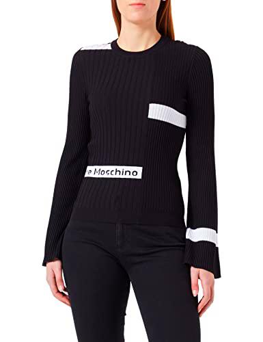 Love Moschino Parte Superior Ajustada con Relleno de Viscosa Acanalada Top