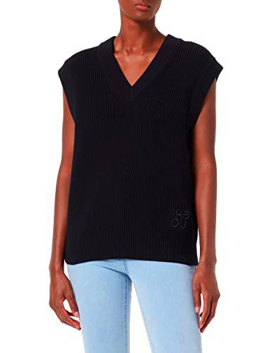 HUGO Sotty Top de Punto, Negro1, XL para Mujer