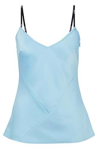 HUGO Casrina-1 Top_Plan, Light/Pastel Blue451, 38 para Mujer