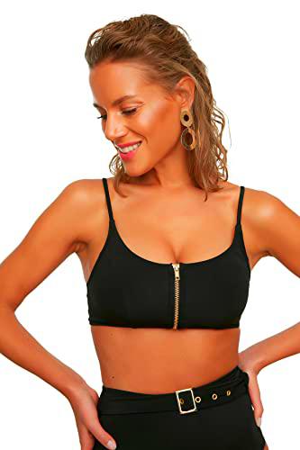 Trendyol Parte Superior de Bikini con Cremallera Top