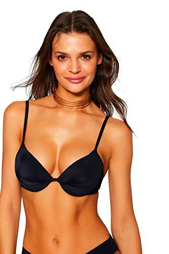 Trendyol Parte Superior de Bikini Push-up Top, Negro