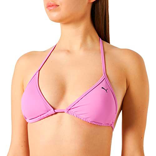 PUMA Triangle Top Parte Superior de Bikini, Rosa, L para Mujer