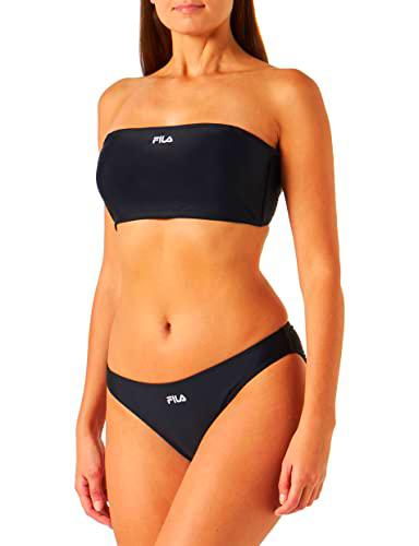 Fila Saray Bandeau Bikini, Negro (Black Beauty), S para Mujer