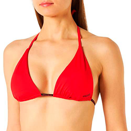 HUGO Triangle Pure Tops de Bikini, Open Pink693, XL para Mujer