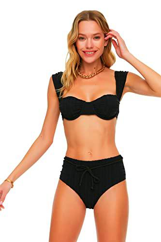 Trendyol Bikini de Cintura Alta Estructurado Parte Inferior