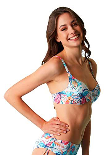 LOVABLE Printed Shiny Micro, Sujetador con Aros Bikini