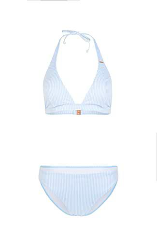 O'NEILL Marga Cruz Bikini, Mujer, 35101 Blue Simple Stripe, Regular