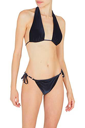 Emporio Armani Bikini brasileño para Mujer Conjunto, Negro, XL