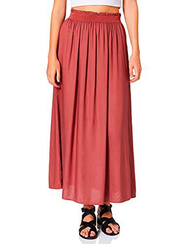 Only ONLVENEDIG Life Long Skirt WVN Noos Falda, marrón