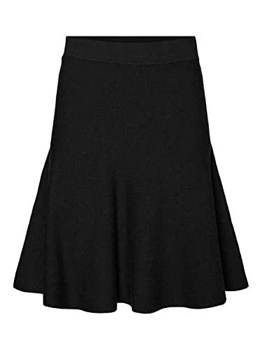 Vero Moda Vmnancy NW Ga Noos-Falda Corta, Negro, M para Mujer