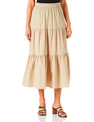 Part Two PrivaPW SK Skirt Relaxed fit Falda, Bright White