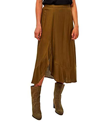 Desires Efia Skirt, Falda para Mujer, Verde (3611 MILITARY OLIVE), XS