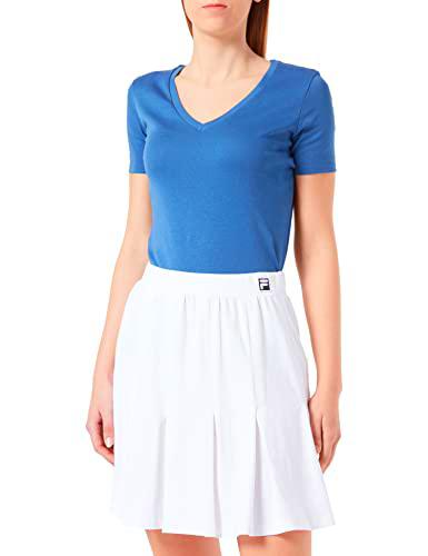 Fila Bellingham Short Pleated Falda de Tenis, Blanco Brillante