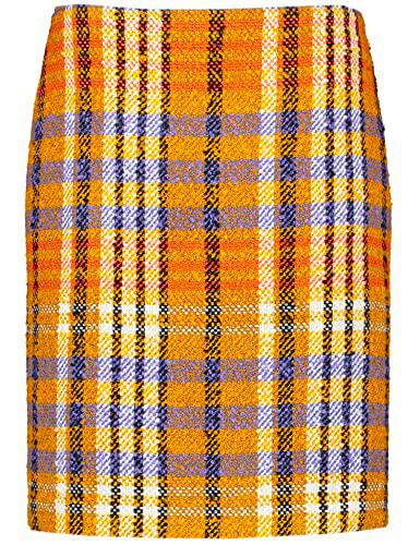 Taifun 210016-11362 Falda, Sunset Orange Pattern, 46 para Mujer