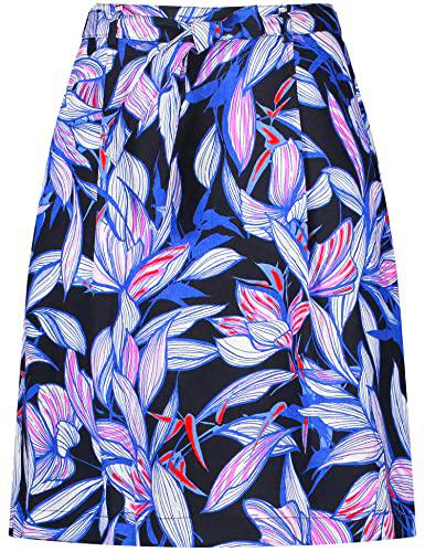 Gerry Weber Edition 811011-66264 Falda, Impresión Azul/Morado/Rosa