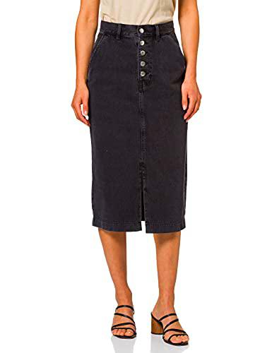 BOSS Denim Skirt 6.0 Falda, Charcoal18, 33 para Mujer