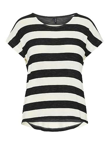 VERO MODA Vmwide Stripe S/L Top Ga Jrs Noos Camiseta