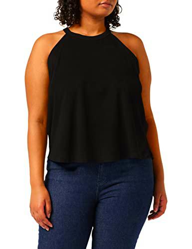 Urban Classics Ladies Peached Rib Neckholder Tank Camiseta Deportiva de Tirantes