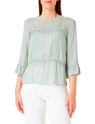 Only Mujer Onlanemone 3/4 Flaired Top Noos Wvn Top,Jadeite,36