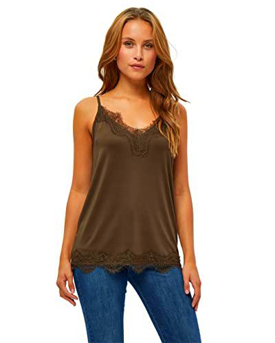 Minus Asa Top para Mujer, Marrón (741 Slate Brown), M