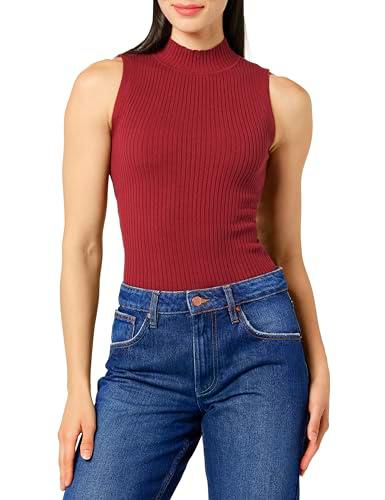 The Drop Karolina Sleeveless Ribbed Mock-Neck Sweater Camisetas de Moda