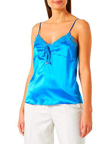 Pinko Tremante Top Satin Stretch Camiseta sin Mangas