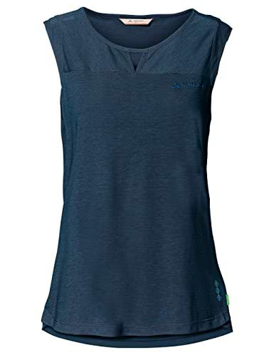 VAUDE Camiseta para Mujer Skomer Hiking Top, Dark Sea, 34