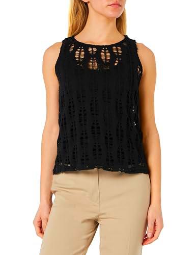 Koton Ajore Detail Halter Neck Tank Top Camiseta, Negro (999)