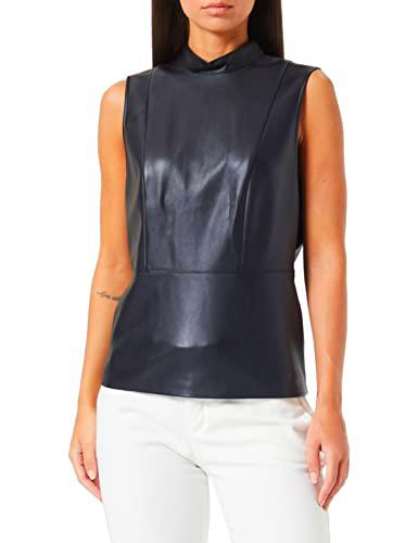 Sisley Top 5mtmlq01q Camiseta sin Mangas, Black 100