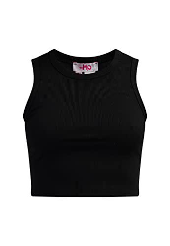 SWIRLIE Camiseta sin Mangas, Negro, XS/S para Mujer