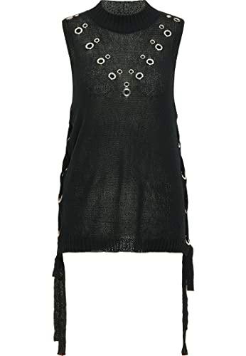 myMo ROCKS Top de Punto, Negro, XL/XXL para Mujer