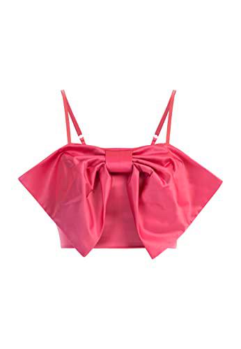 dedica Top con Lazo, Rosa, XS para Mujer