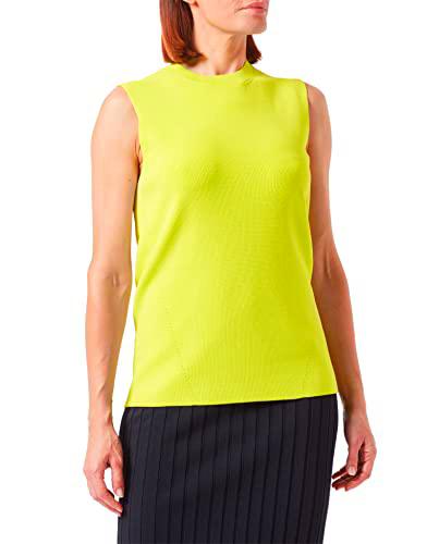 HUGO Swook Top de Punto, Amarillo Brillante 735, S para Mujer