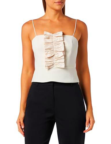 Pinko Multipletto Top Crepe Stretch Camiseta de Tirantes de Moda