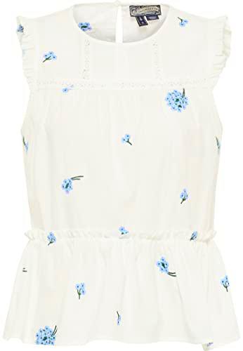 boundry Top, Blanco Lana Azul, M para Mujer