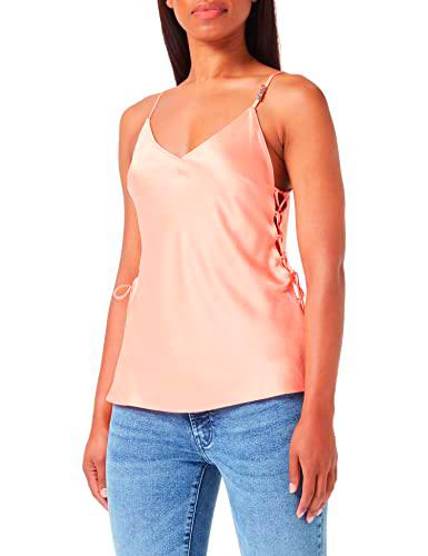 HUGO Naranja Top Flat Packed, Light/Pastel Orange, 38 para Mujer