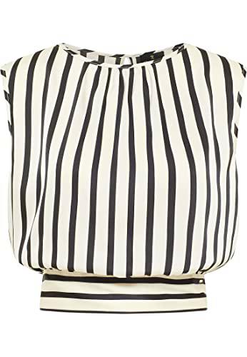 EVERA Top, Negro Blanco Lana, L para Mujer