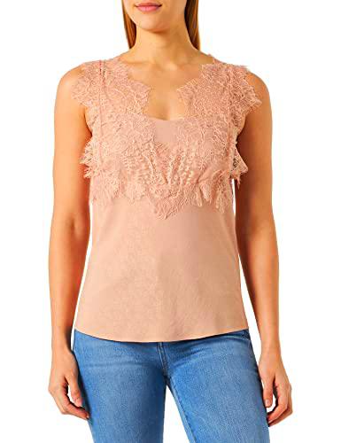 Pinko Talesia Top Crepe de Chine Jac, Chaleco de Moda