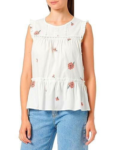 TILDEN Top, Blanca Lana Coral, L para Mujer