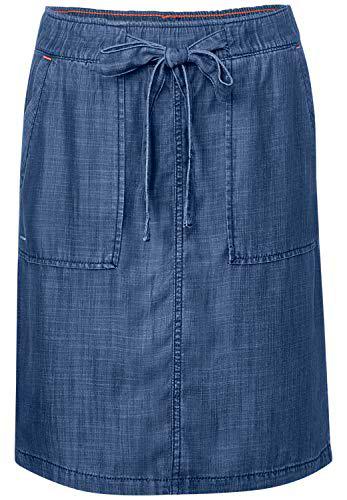 Cecil 360671 Falda, Authentic Used Wash (Azul), XS para Mujer